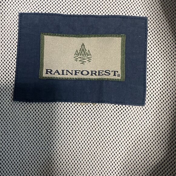 RAINFOREST Men’s Navy Cotton/Nylon Full Zip Hooded Jacket - Picture 3 of 9